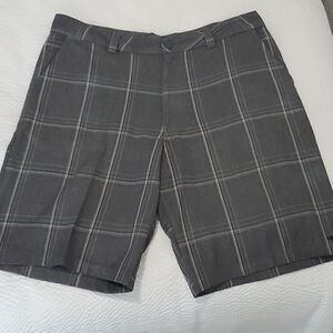 O'neill Mens Plaid Grey Shorts, Size 36
